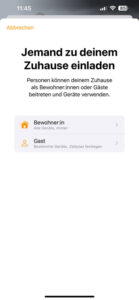 Der neue Gast Modus ist bereits aktiv. Der "Gast" muss jedoch auch iOS 18 Beta installiert haben.